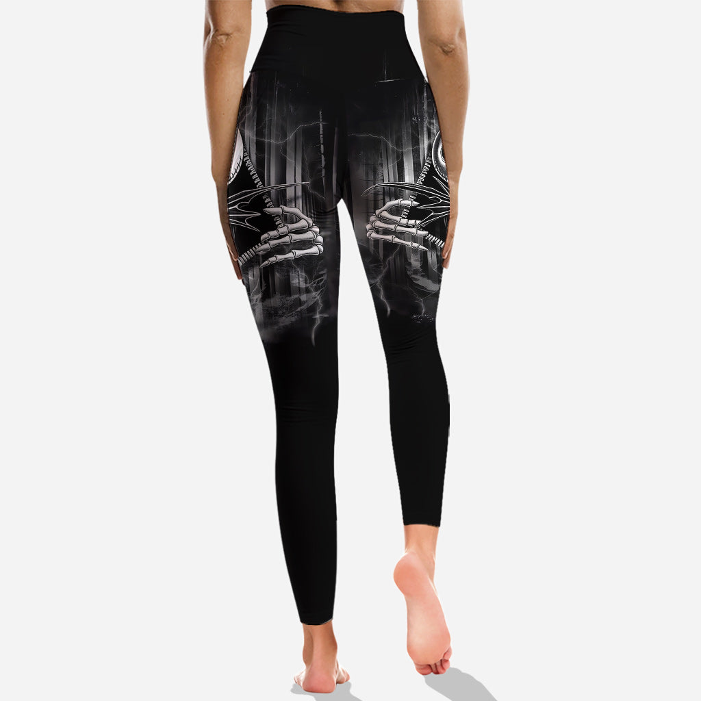 Personalized Nightmare Before Christmas Hoodie & Leggings Set for Women Hoodie & Leggings GradoCreations