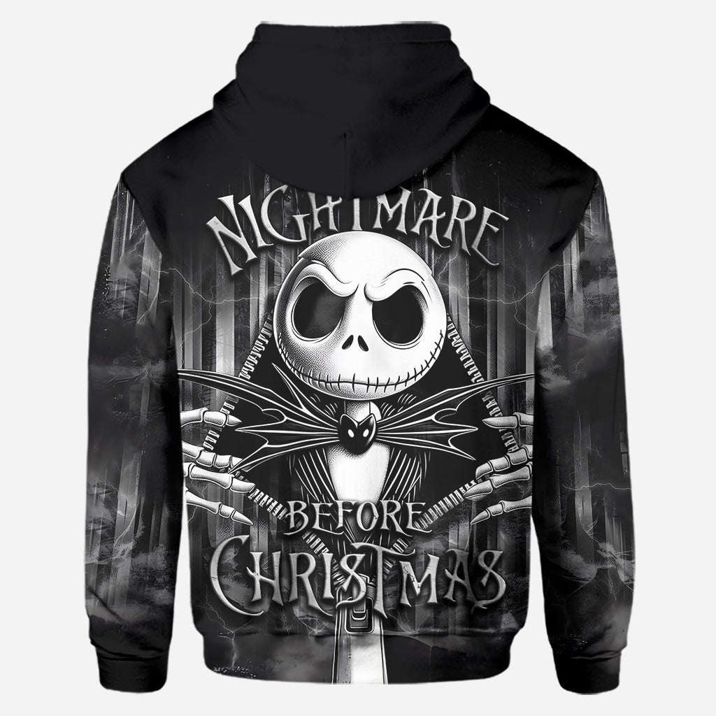 Personalized Nightmare Before Christmas Hoodie & Leggings Set for Women Hoodie & Leggings GradoCreations