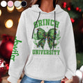 Personalized Grinch Waffle Hoodie Custom Name Gift for Christmas Waffle Hoodie GradoCreations
