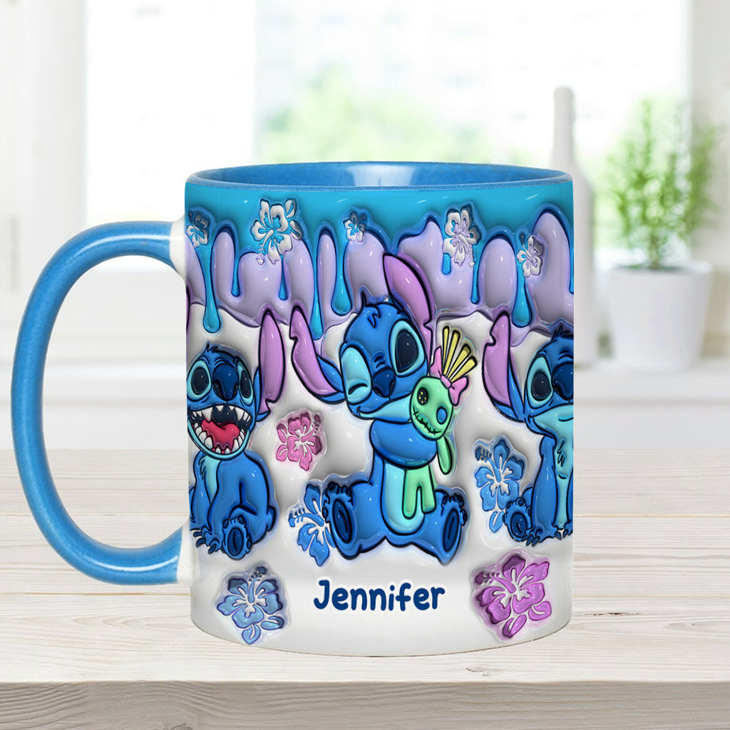 Personalized Ohana Accent Mug Custom Name Gift for Mom/Dad Accent Mug GradoCreations