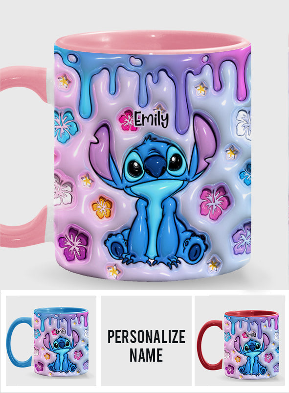 Personalized Ohana Accent Mug Custom Name Gift for Family Accent Mug GradoCreations
