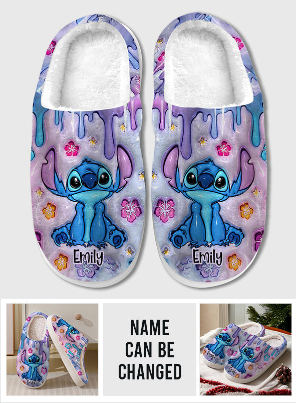 Personalized Ohana Slippers Custom Name Gift for Family Slippers GradoCreations