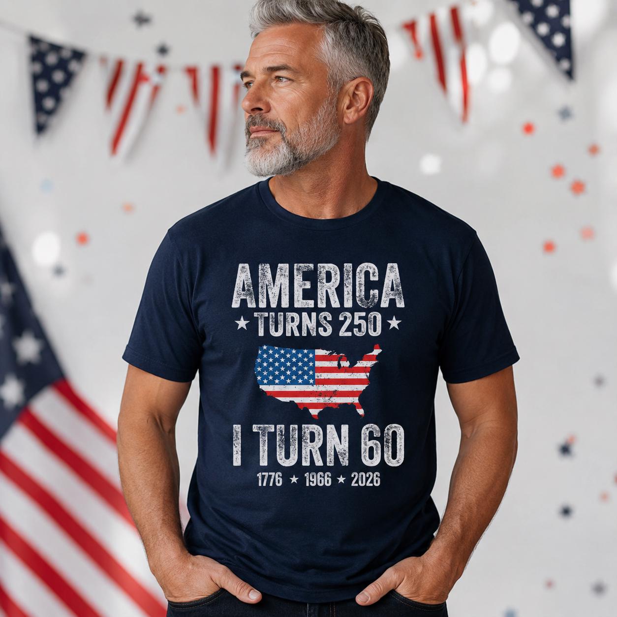 Custom USA Turns 250 T-Shirt Gift for 4th of July Celebration HN590 - Tshirt FIX GradoCreations