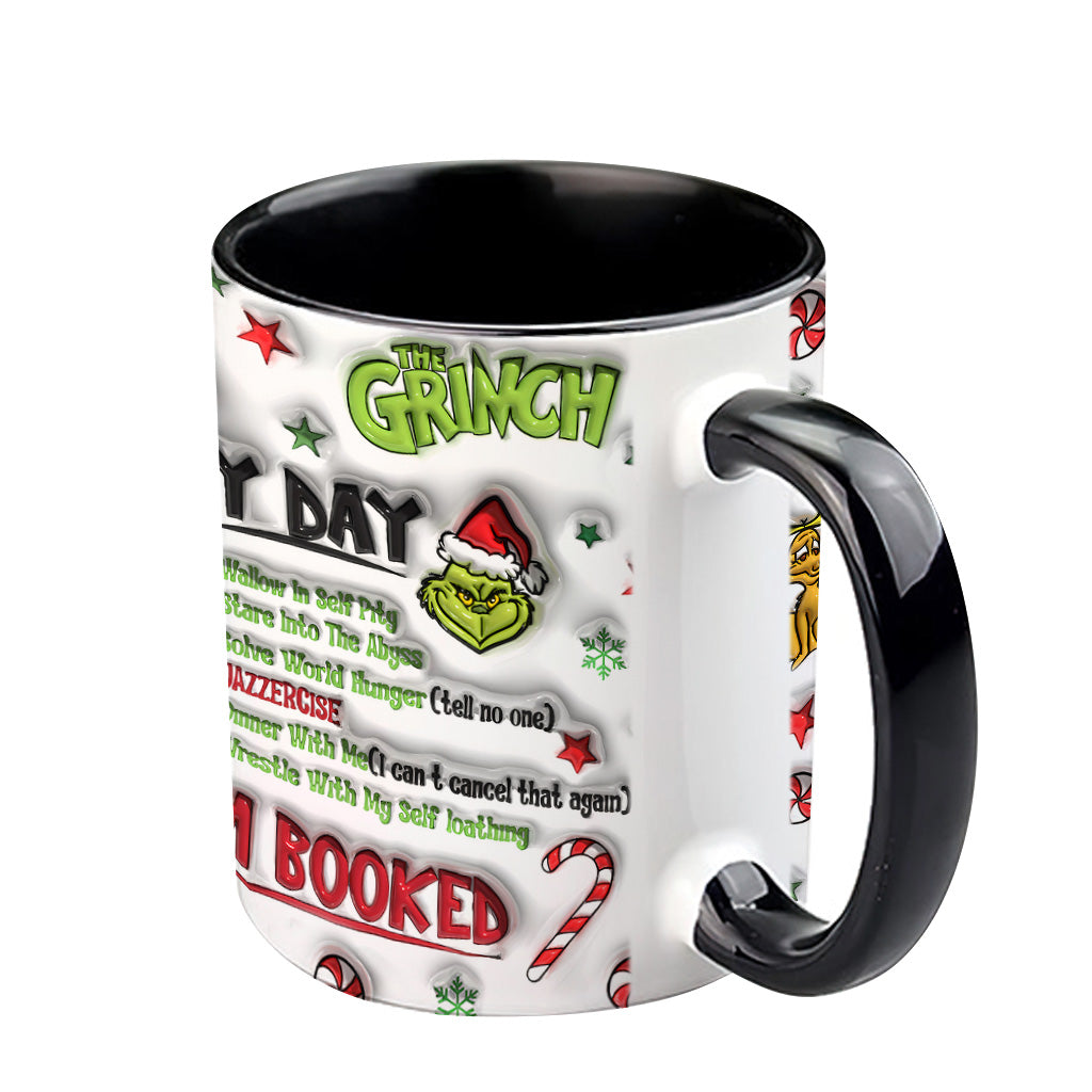 Personalized Grinch Christmas Accent Mug Custom Name Gift Accent Mug GradoCreations