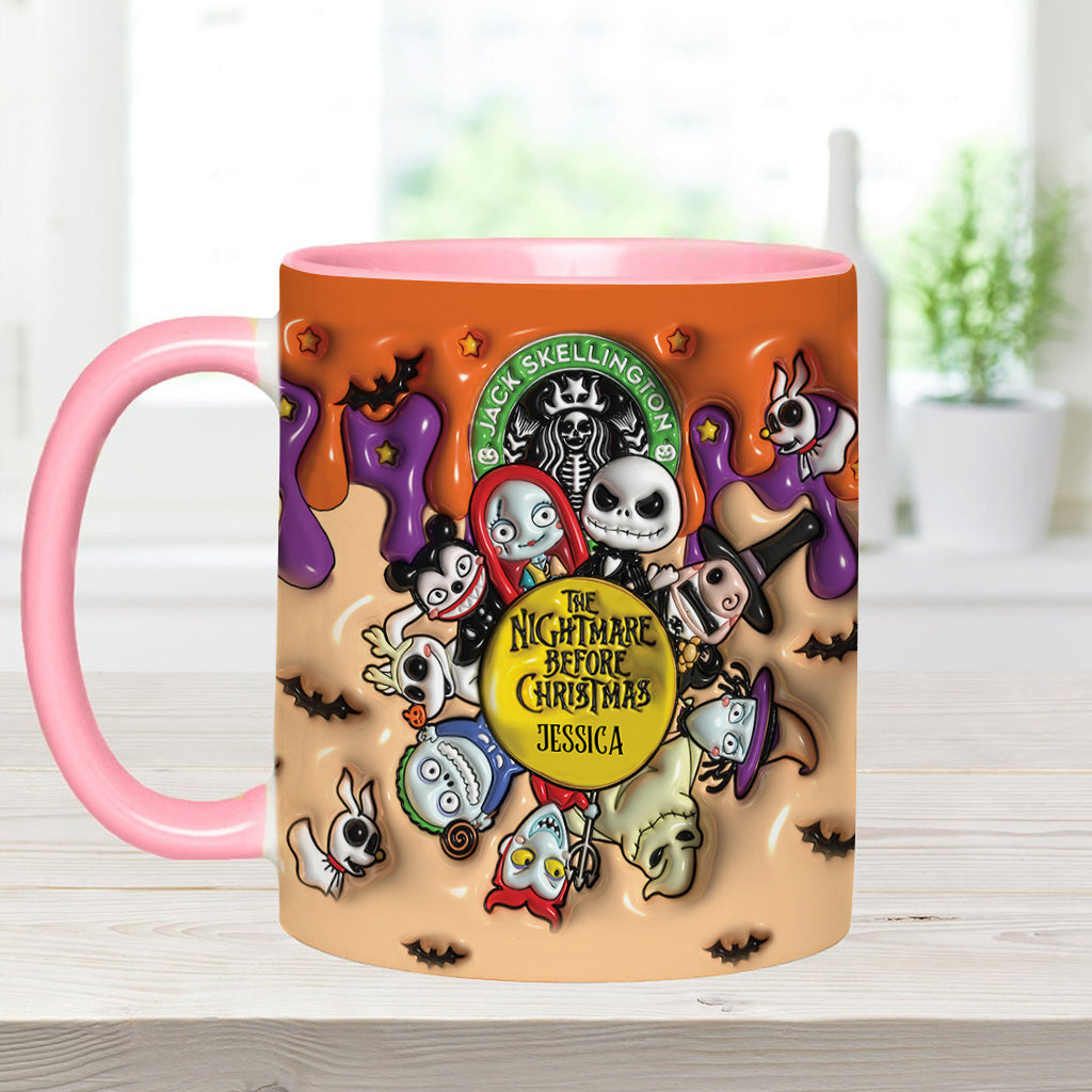 Personalized Nightmare Before Christmas Mug Custom Name Gift Accent Mug GradoCreations