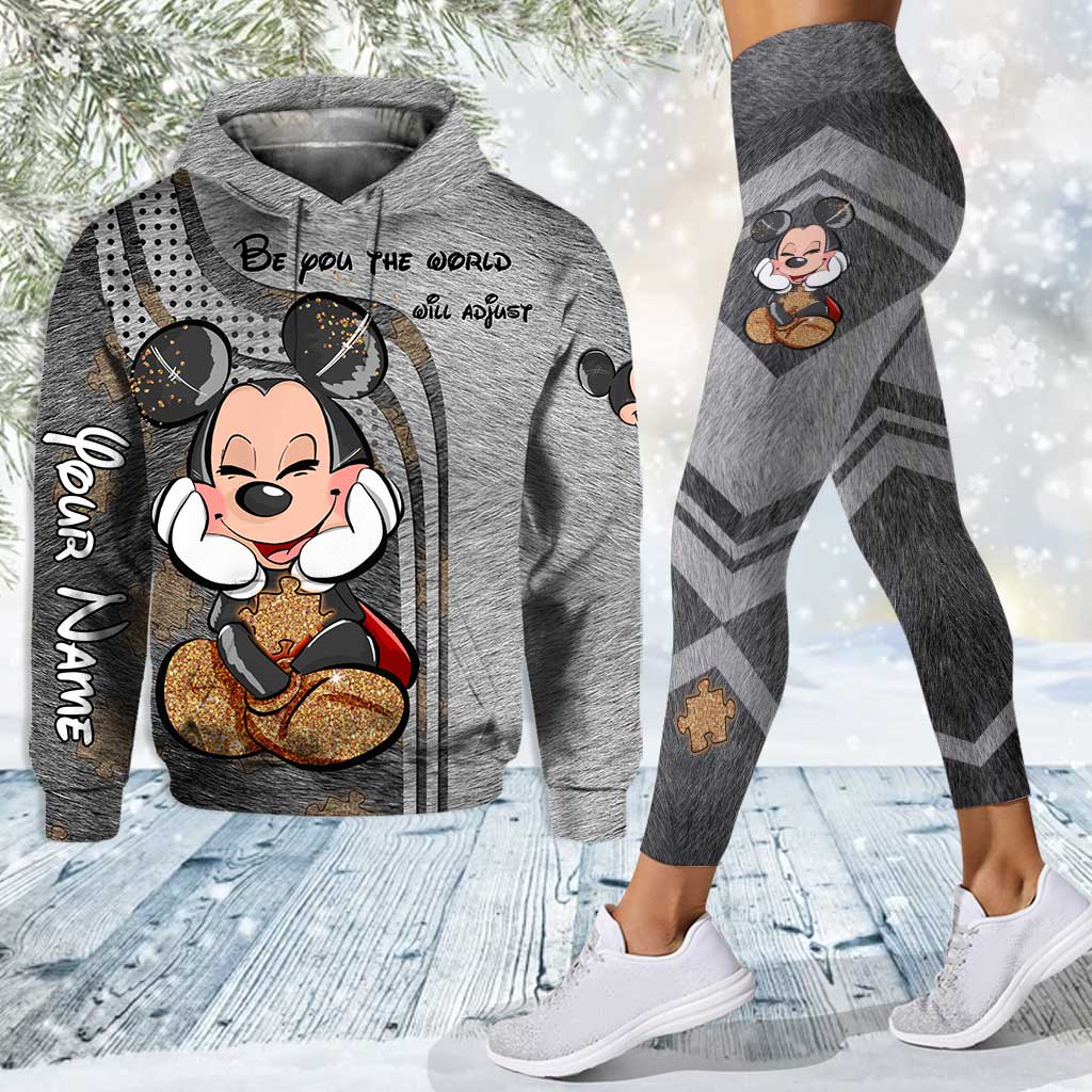 Personalized Autism Awareness Hoodie and Leggings Set for Kids Hoodie & Leggings GradoCreations