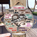 Personalized Round Wood Sign Custom Couple Names Engagement Gift Round Wood Sign GradoCreations