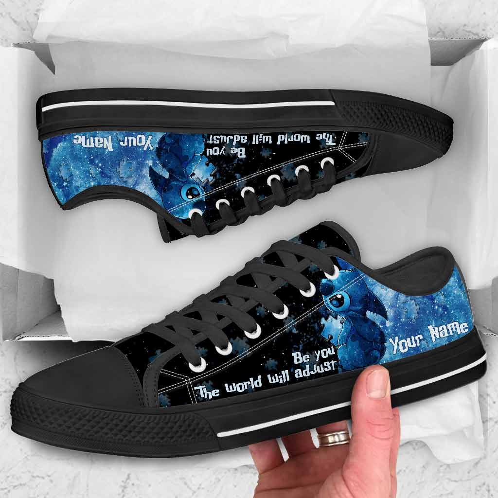 Personalized Autism Awareness Low Top Shoes Custom Name Gift Low Top Shoes GradoCreations