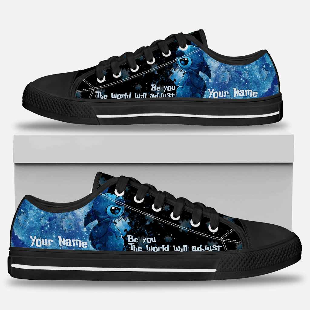 Personalized Autism Awareness Low Top Shoes Custom Name Gift Low Top Shoes GradoCreations