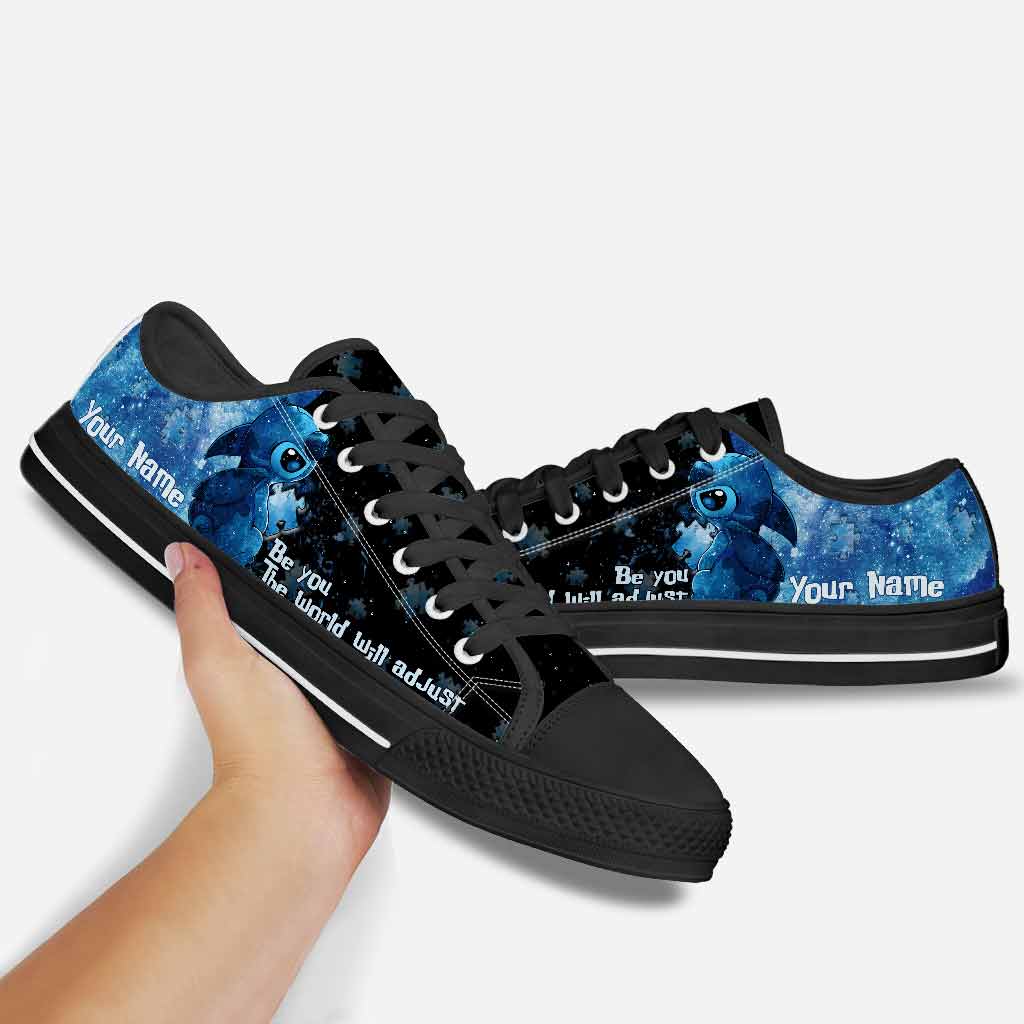 Personalized Autism Awareness Low Top Shoes Custom Name Gift Low Top Shoes GradoCreations