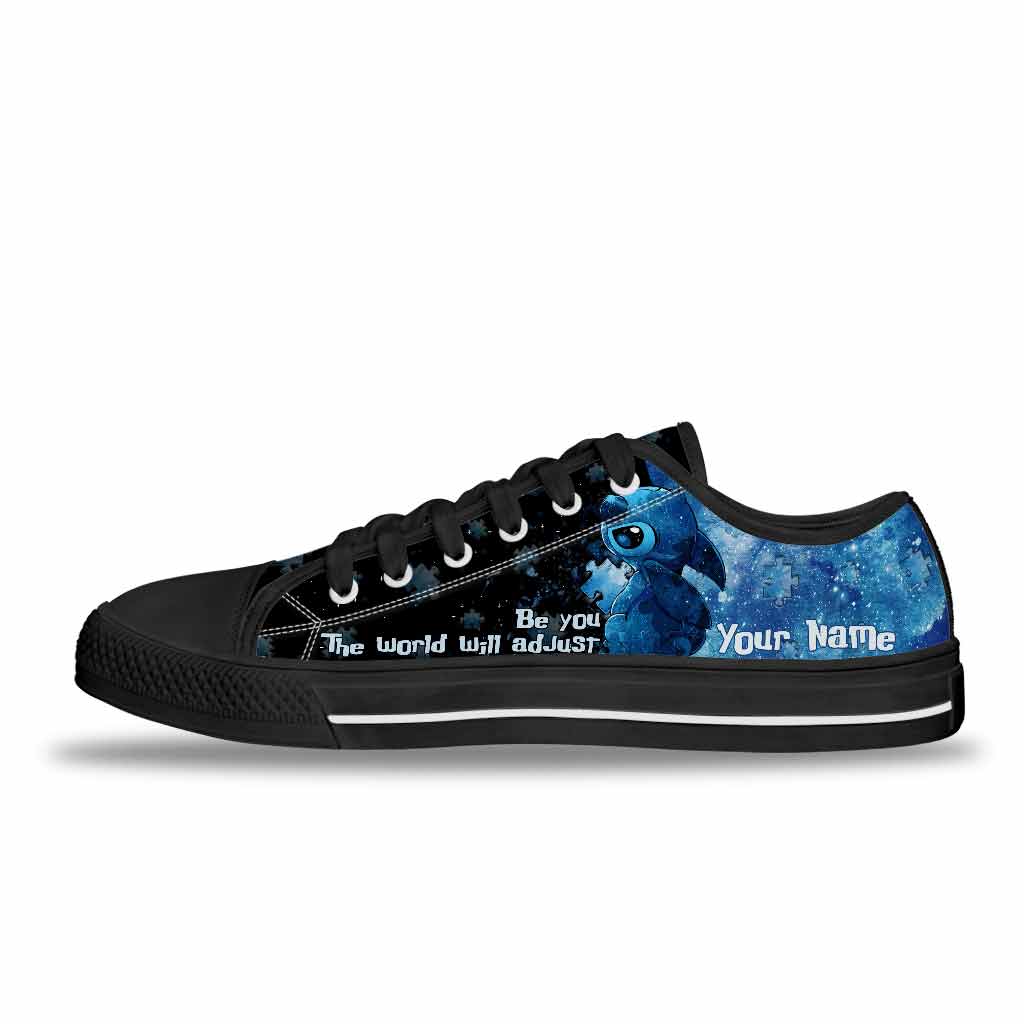 Personalized Autism Awareness Low Top Shoes Custom Name Gift Low Top Shoes GradoCreations