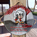 Personalized Round Wood Sign for Couples LGBT Support Gift Round Wood Sign GradoCreations
