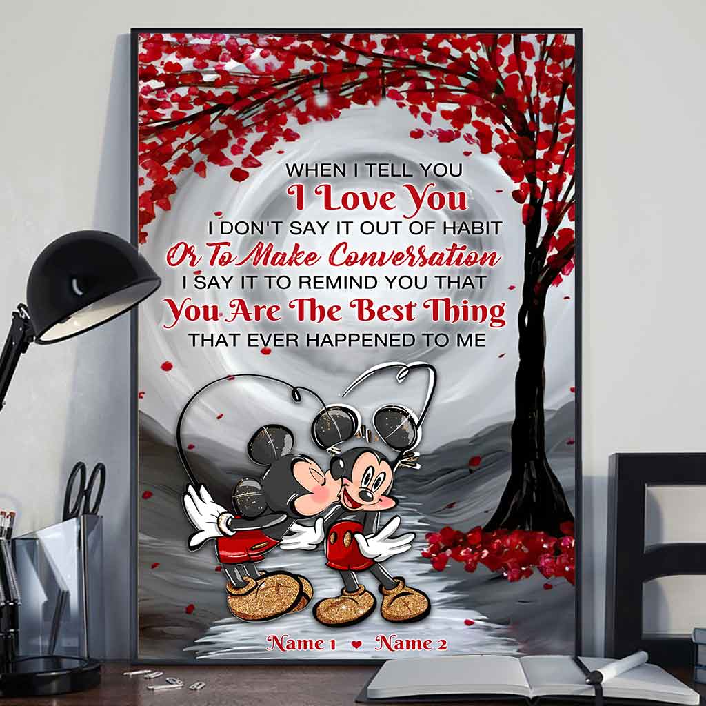 Personalized LGBT Couple Love Support Poster Custom Names Canvas and Poster GradoCreations
