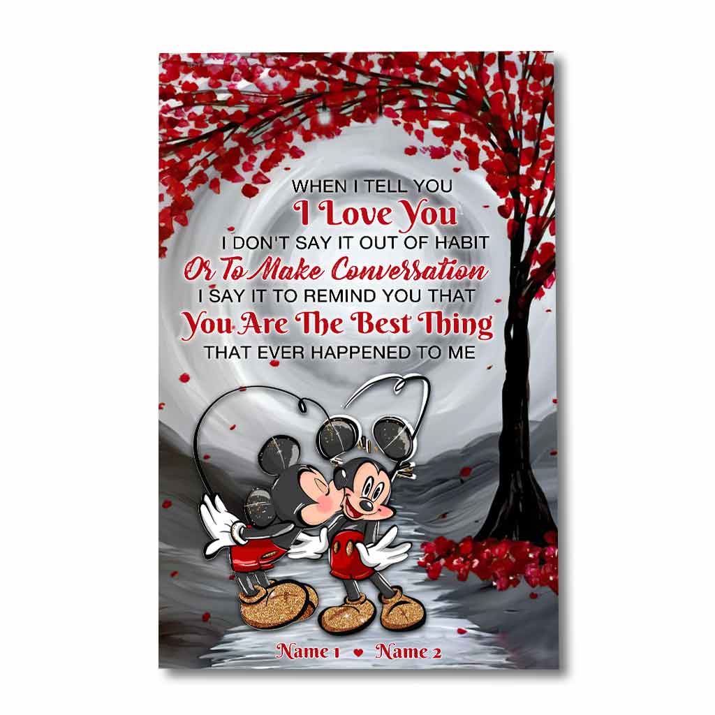 Personalized LGBT Couple Love Support Poster Custom Names Canvas and Poster GradoCreations