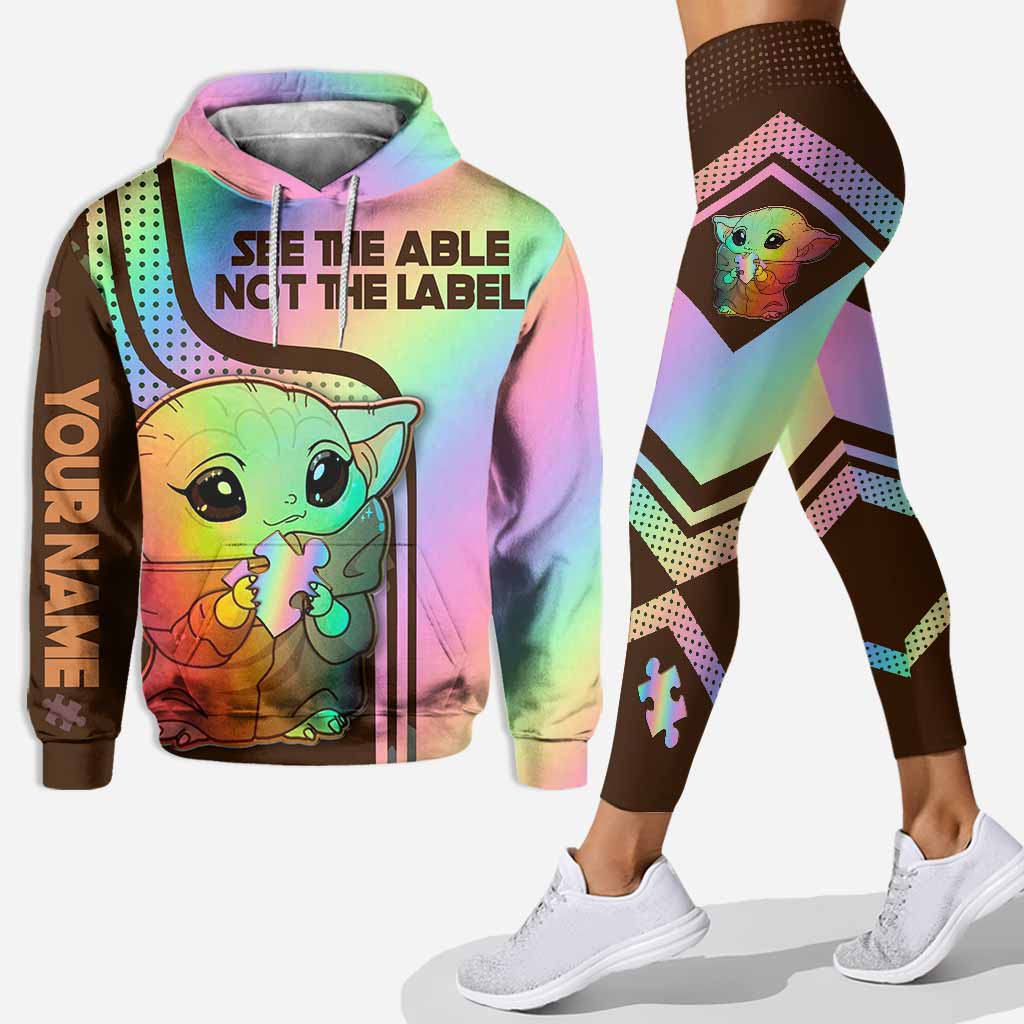 Personalized Autism Awareness Hoodie and Leggings Set for Kids & Adults Hoodie & Leggings GradoCreations