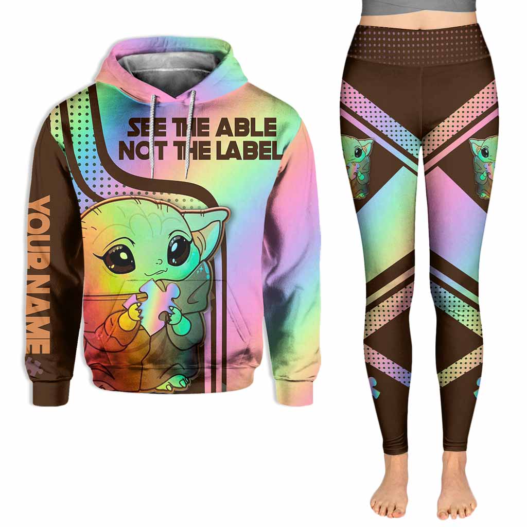 Personalized Autism Awareness Hoodie and Leggings Set for Kids & Adults Hoodie & Leggings GradoCreations