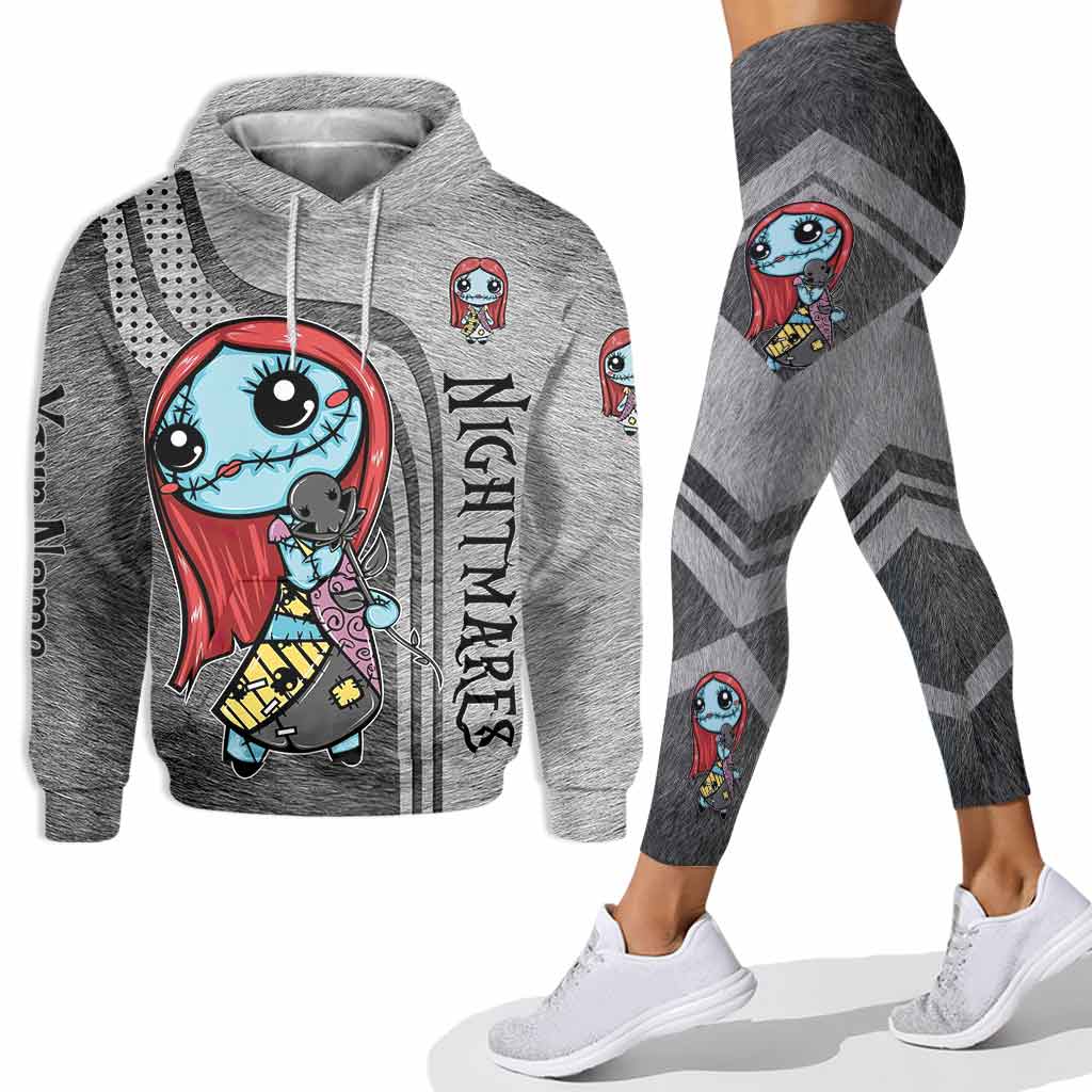 Personalized Cute Nightmares Hoodie & Leggings Set for Her Hoodie & Leggings GradoCreations