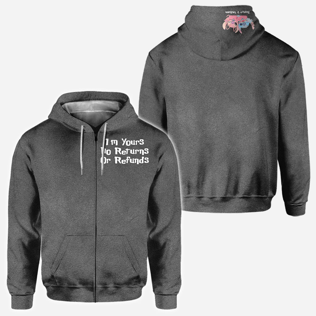 Personalized Couple Hoodie I'm Yours No Returns Or Refunds Gift All Over Shirt GradoCreations