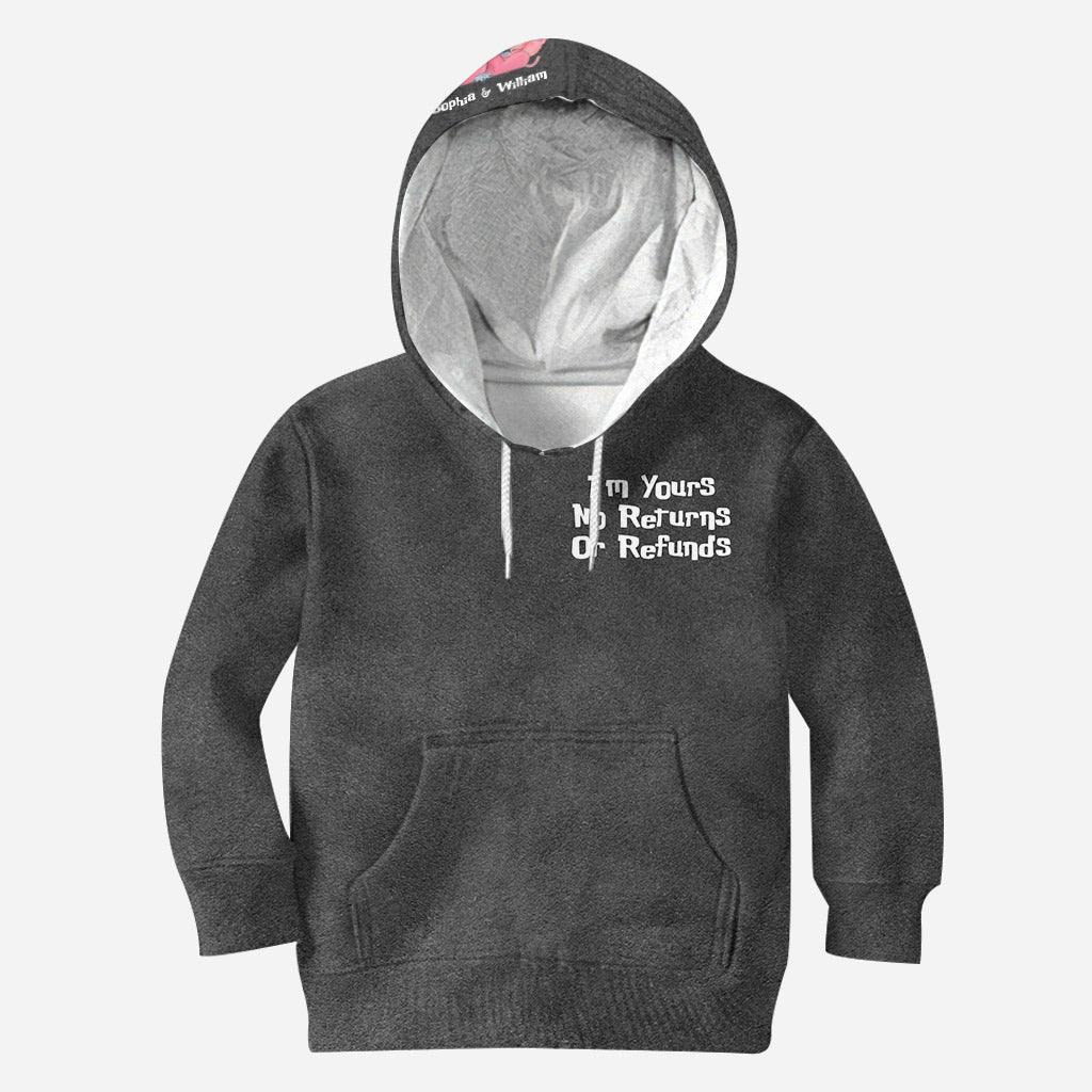 Personalized Couple Hoodie I'm Yours No Returns Or Refunds Gift All Over Shirt GradoCreations