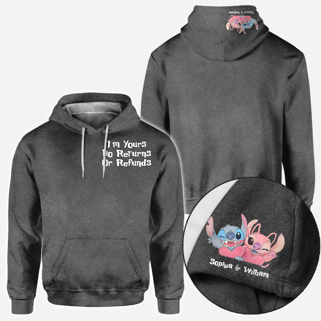 Personalized Couple Hoodie I'm Yours No Returns Or Refunds Gift All Over Shirt GradoCreations