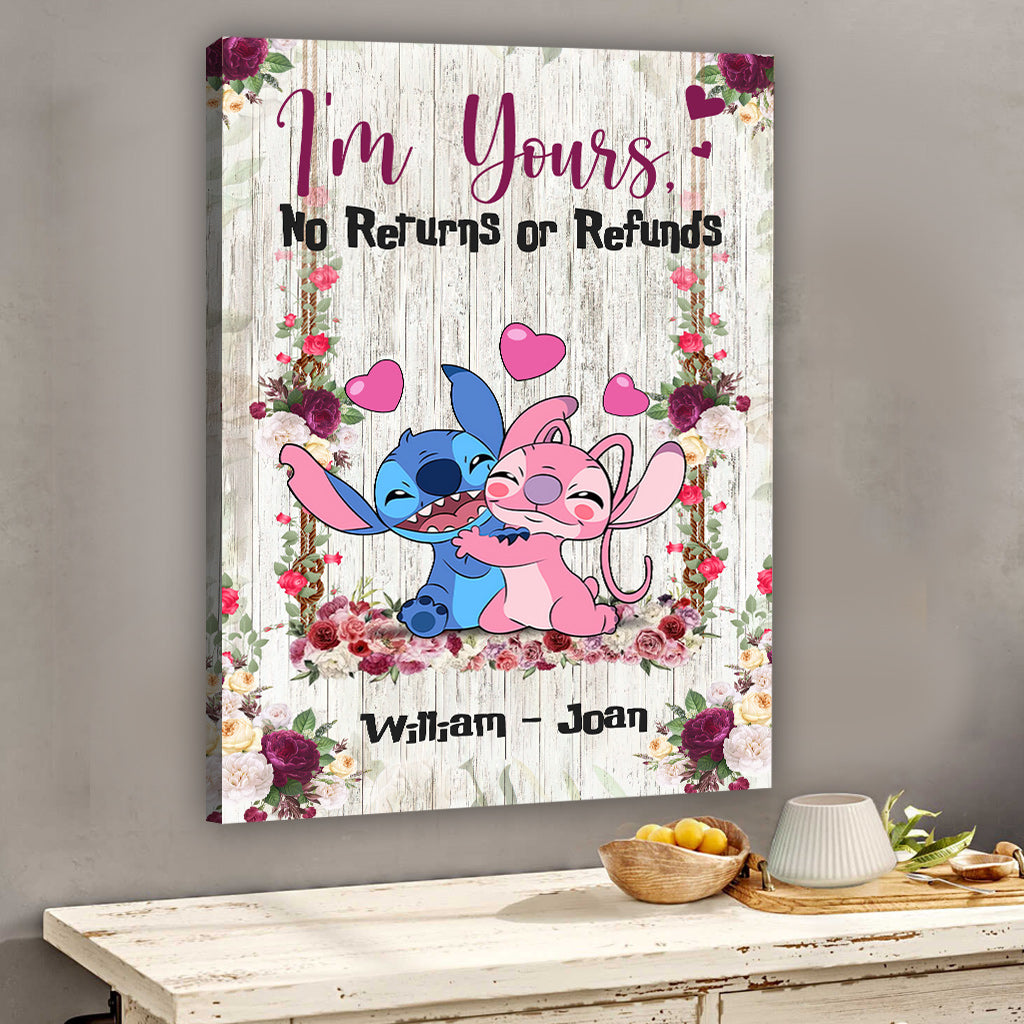 Personalized Ohana Canvas Print Custom Name Gift for Couple Canvas and Poster GradoCreations