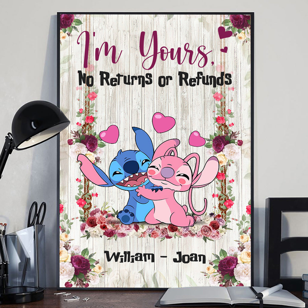 Personalized Ohana Canvas Print Custom Name Gift for Couple Canvas and Poster GradoCreations
