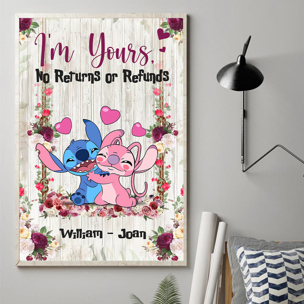Personalized Ohana Canvas Print Custom Name Gift for Couple Canvas and Poster GradoCreations