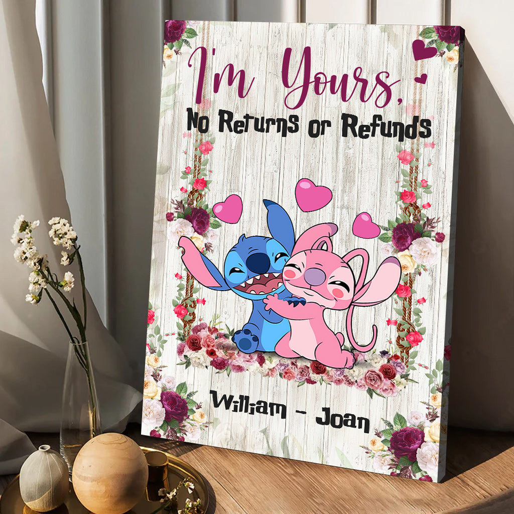 Personalized Ohana Canvas Print Custom Name Gift for Couple Canvas and Poster GradoCreations