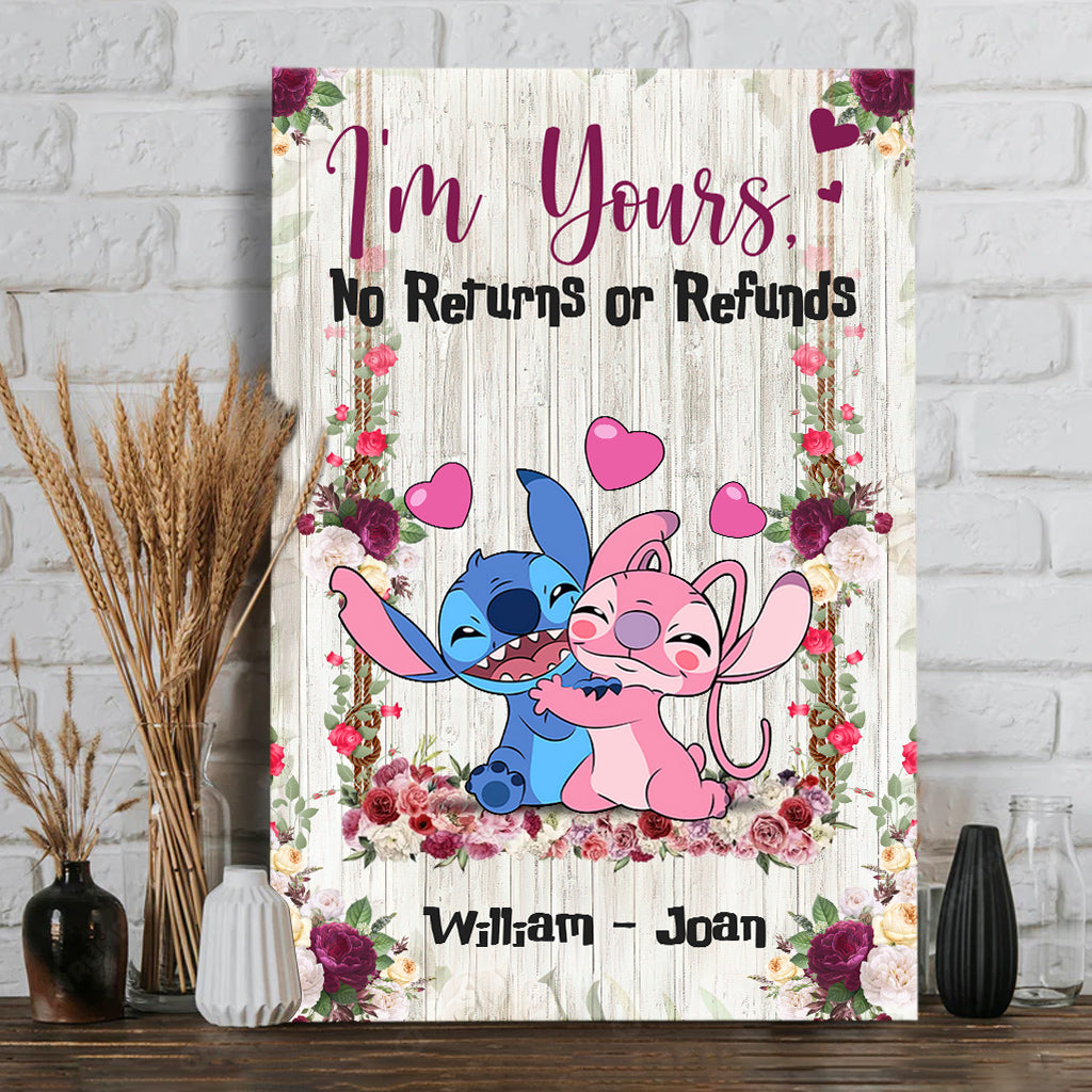 Personalized Ohana Canvas Print Custom Name Gift for Couple Canvas and Poster GradoCreations