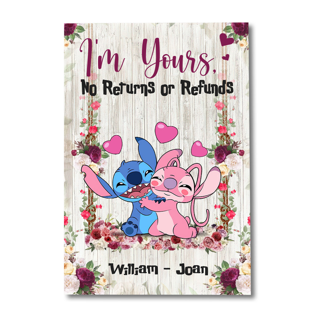 Personalized Ohana Canvas Print Custom Name Gift for Couple Canvas and Poster GradoCreations