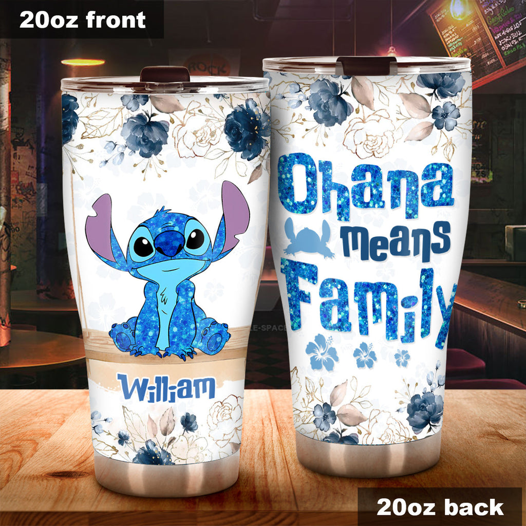 Personalized Ohana Tumbler Custom Name Family Gift Tumbler GradoCreations