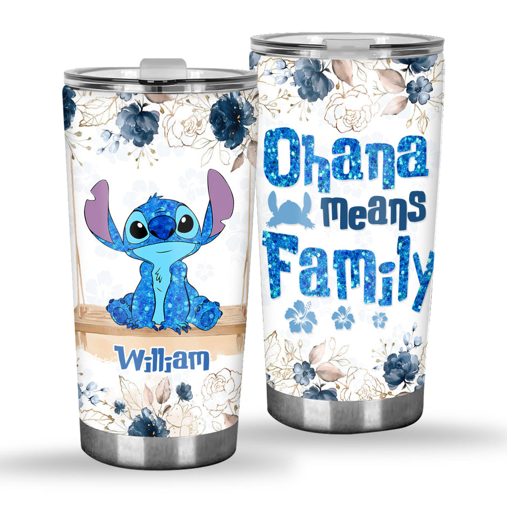 Personalized Ohana Tumbler Custom Name Family Gift Tumbler GradoCreations