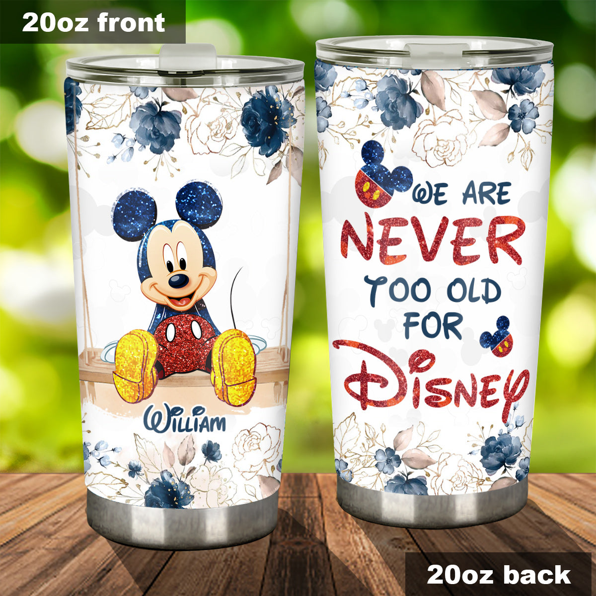 Personalized Disney Tumbler Custom Name Gift for Adults Tumbler GradoCreations