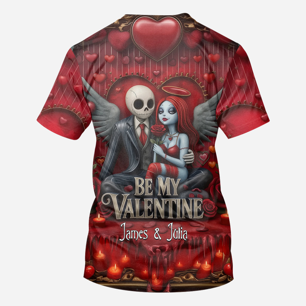 Personalized All Over Shirt Be My Valentine Gift for Couples All Over Shirt GradoCreations