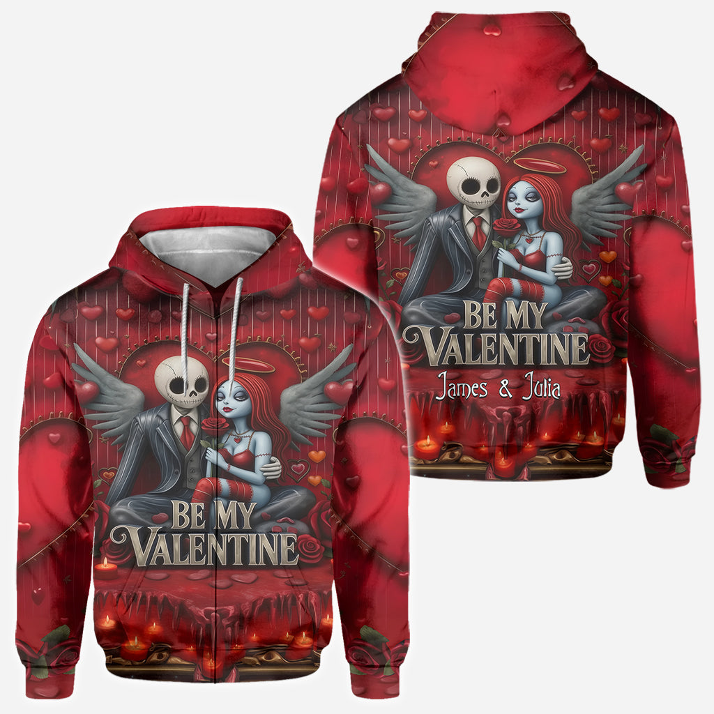 Personalized All Over Shirt Be My Valentine Gift for Couples All Over Shirt GradoCreations