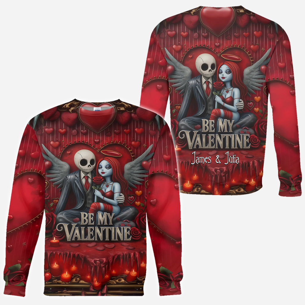 Personalized All Over Shirt Be My Valentine Gift for Couples All Over Shirt GradoCreations