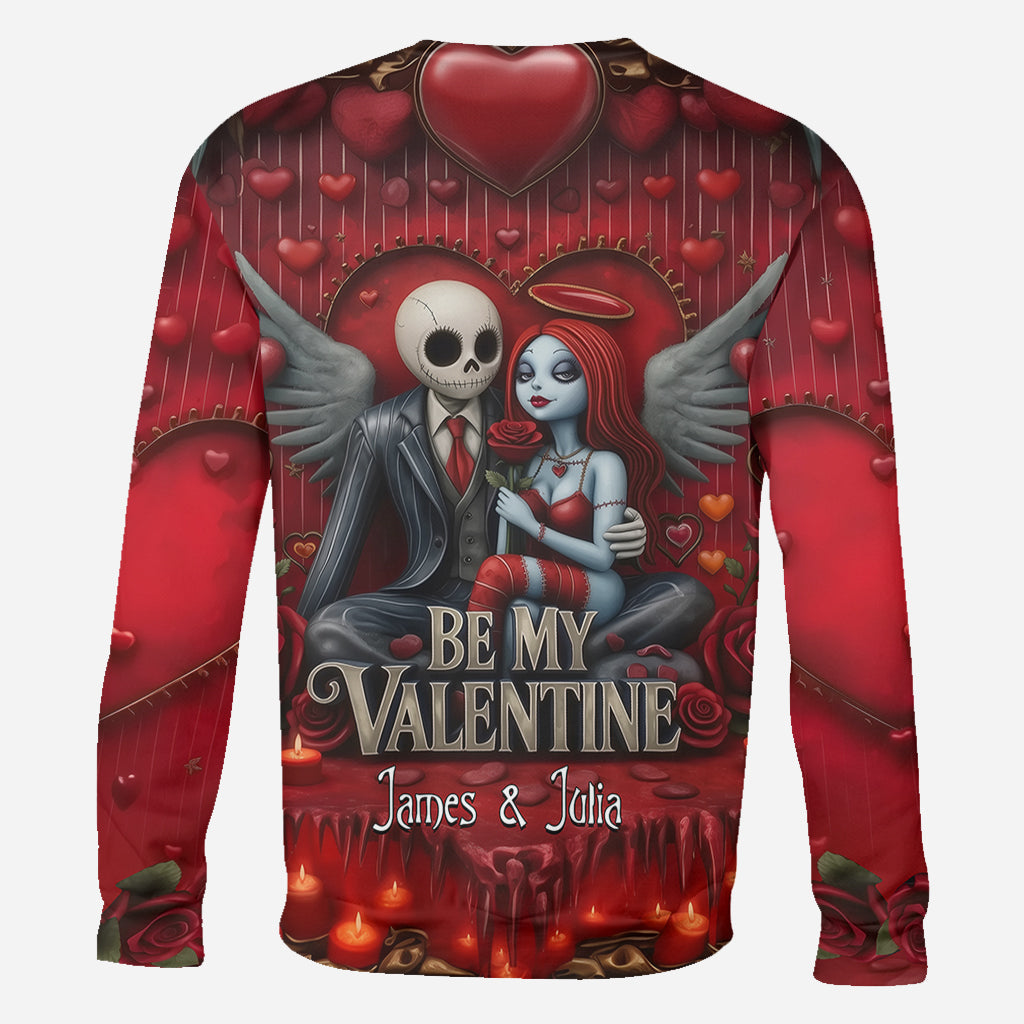 Personalized All Over Shirt Be My Valentine Gift for Couples All Over Shirt GradoCreations