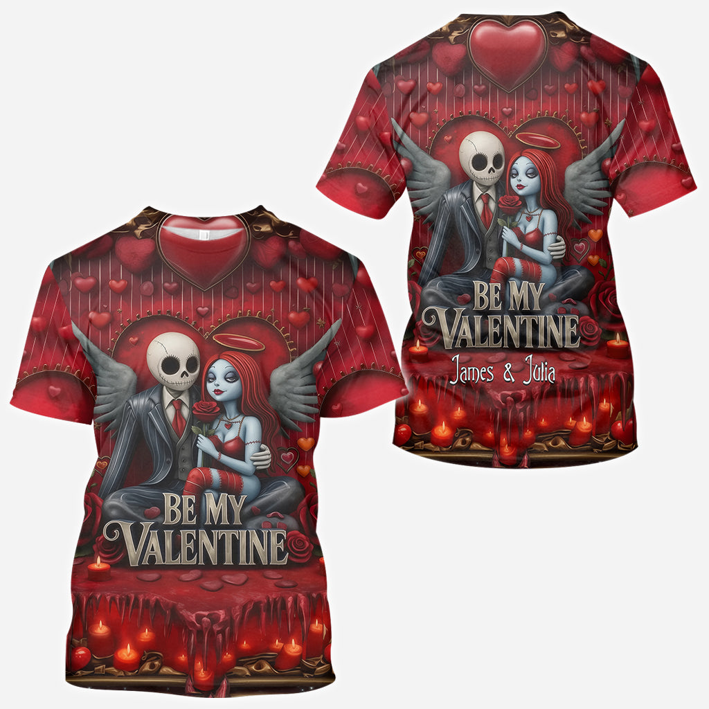 Personalized All Over Shirt Be My Valentine Gift for Couples All Over Shirt GradoCreations