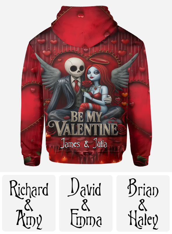 Personalized All Over Shirt Be My Valentine Gift for Couples All Over Shirt GradoCreations
