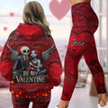 Personalized Valentine Hoodie & Leggings with Custom Name Gift Hoodie & Leggings GradoCreations