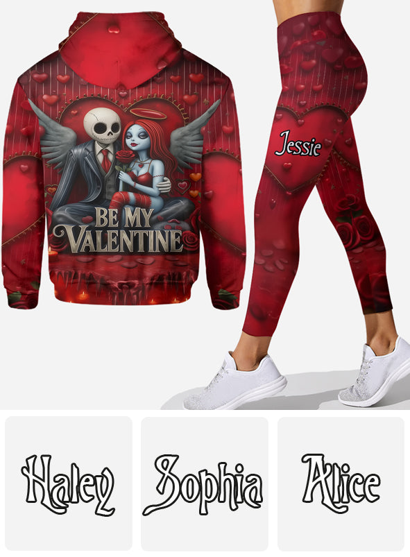 Personalized Valentine Hoodie & Leggings with Custom Name Gift Hoodie & Leggings GradoCreations