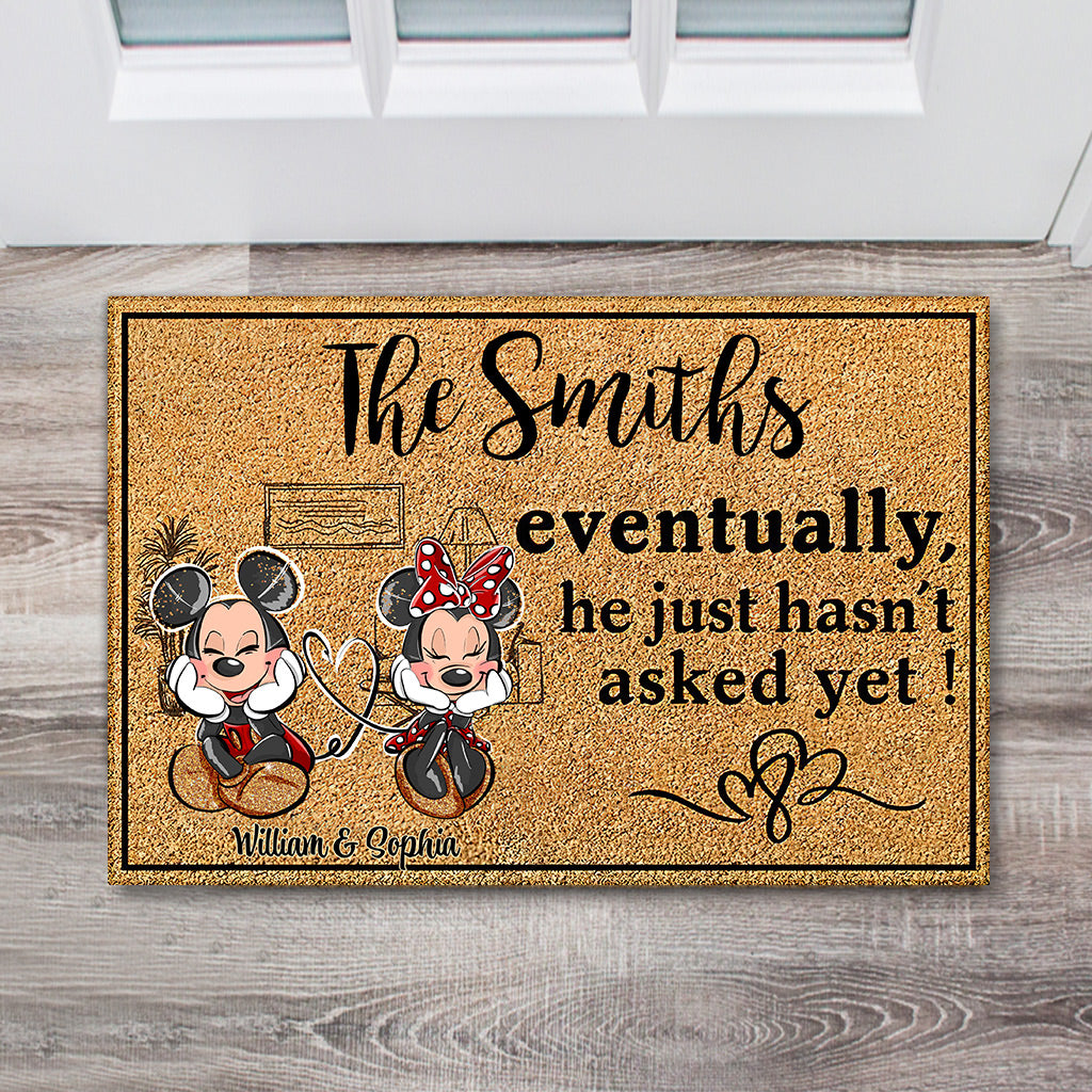 Personalized Mouse Doormat Custom Family Name Housewarming Gift Doormat GradoCreations