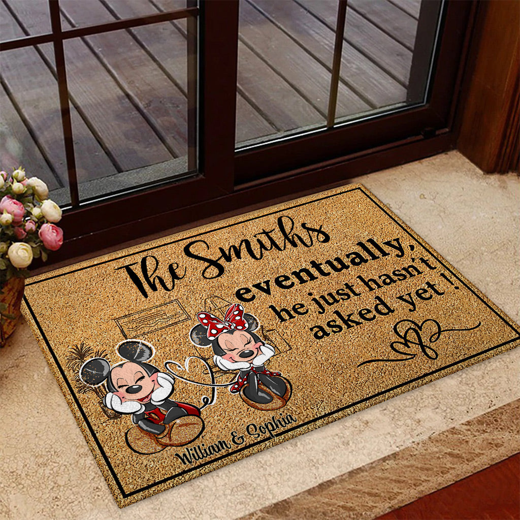 Personalized Mouse Doormat Custom Family Name Housewarming Gift Doormat GradoCreations