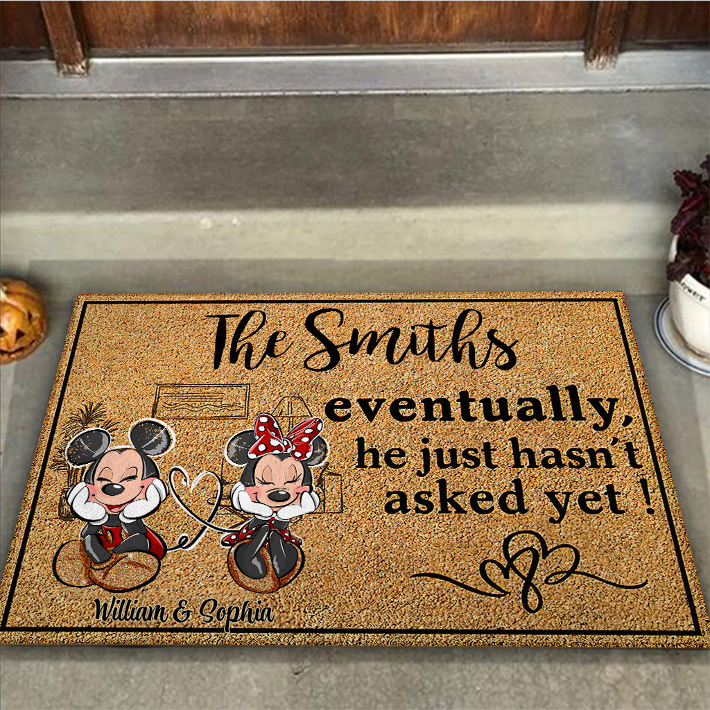 Personalized Mouse Doormat Custom Family Name Housewarming Gift Doormat GradoCreations