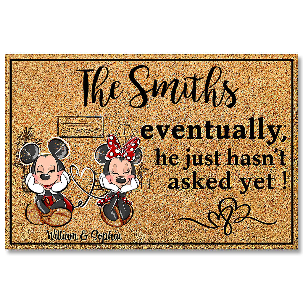 Personalized Mouse Doormat Custom Family Name Housewarming Gift Doormat GradoCreations