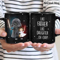Personalized Like Father Like Daughter Mug Custom Ceramic Gift for Dad Mug GradoCreations