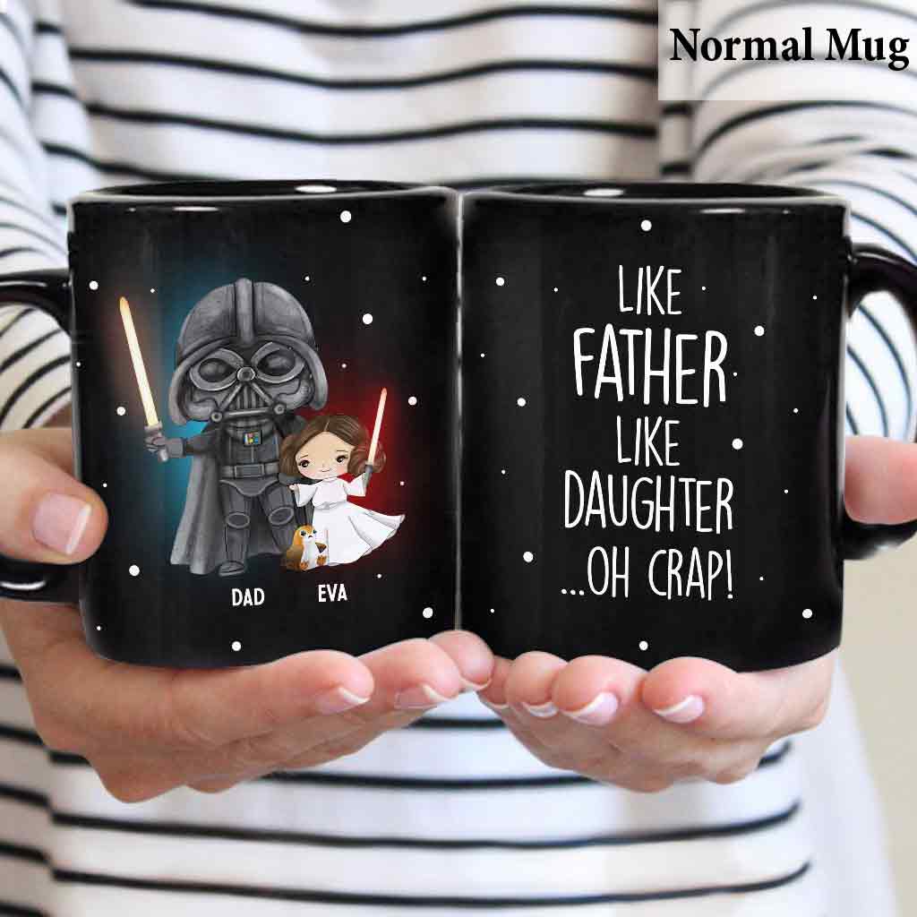 Personalized Like Father Like Daughter Mug Custom Ceramic Gift for Dad Mug GradoCreations