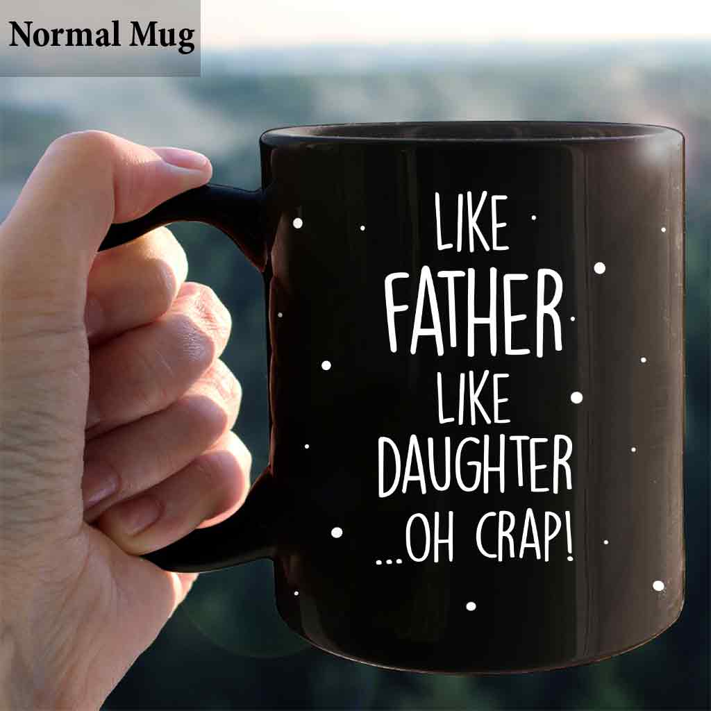Personalized Like Father Like Daughter Mug Custom Ceramic Gift for Dad Mug GradoCreations