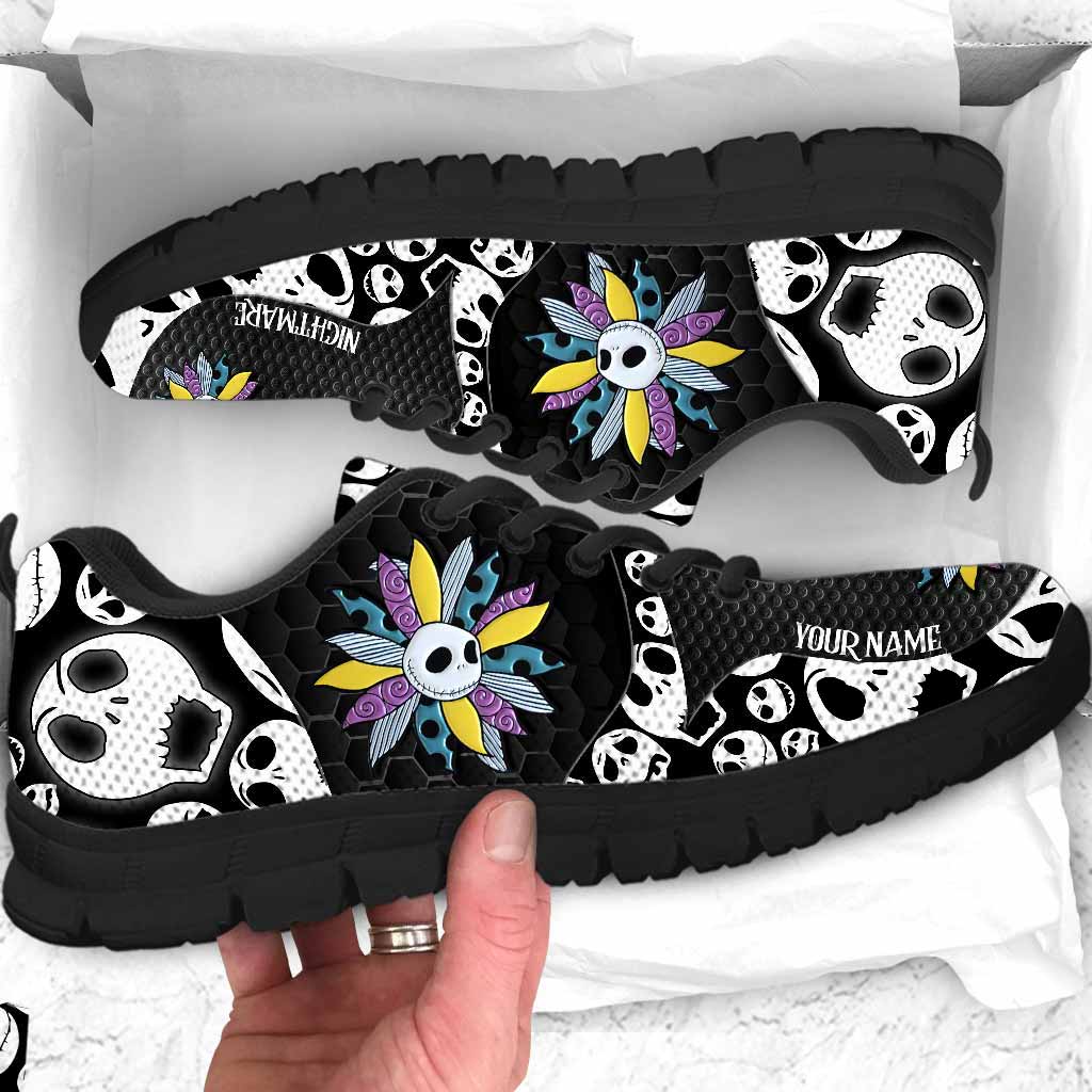 Personalized Nightmare Sneakers Custom Name Halloween Gift Sneakers GradoCreations