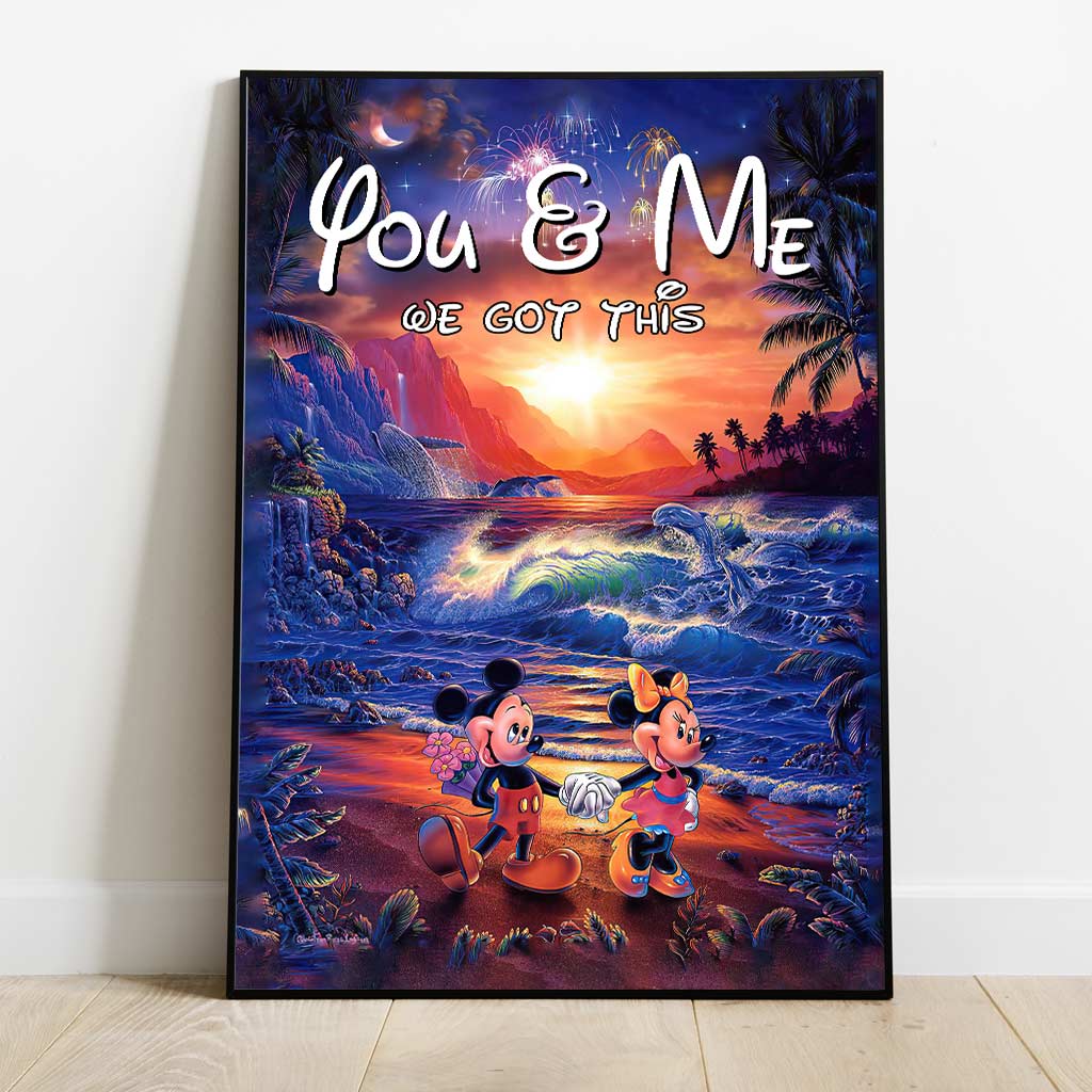 Personalized Couple Canvas Print You & Me We Got This Gift Canvas and Poster GradoCreations
